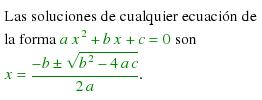 Second degree equation's roots